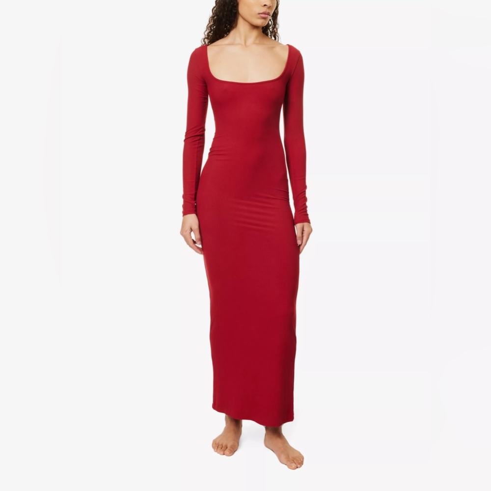 ‼️SOLD‼️ SKIMS Soft Lounge Long Sleeve Dress | Size S - Picture 4 of 9
